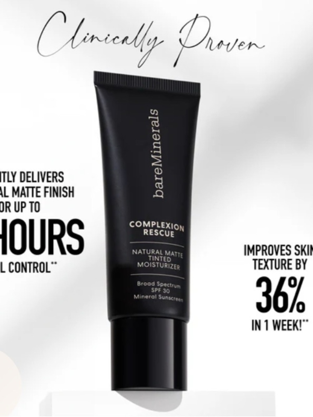 bareMinerals Complexion Rescue Natural Matte Tinted Moisturizer 35ml Dune 7.5 - Picture 2 of 4